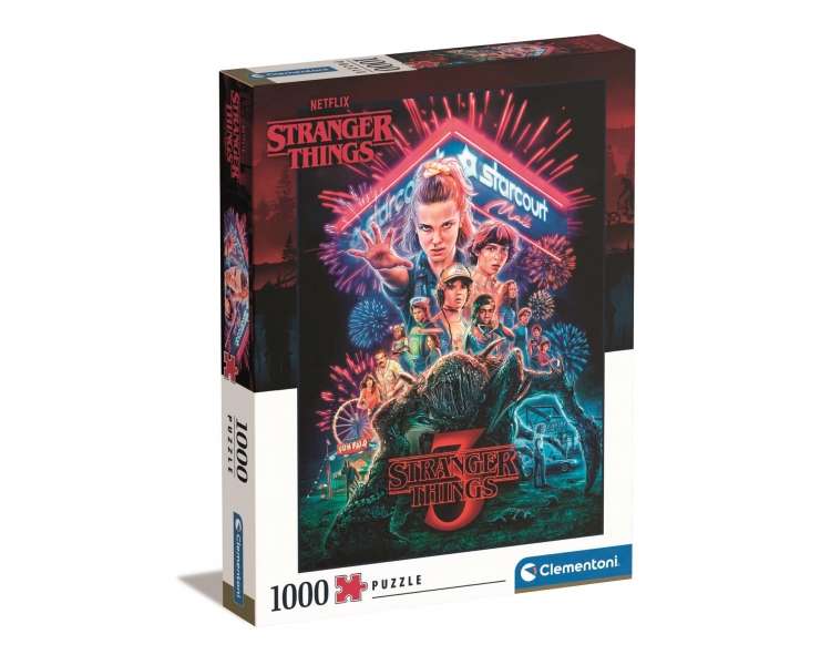 Clementoni - Puzzle 1000 pcs - Stranger Things 3D (39653)