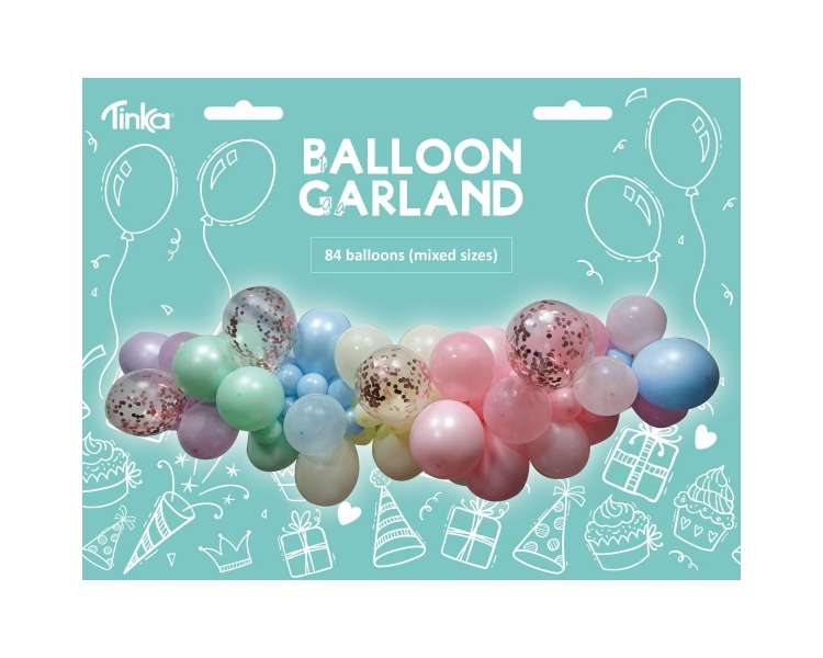 Tinka - Balloon Garland - Pastel (84 pcs) (8-802257)