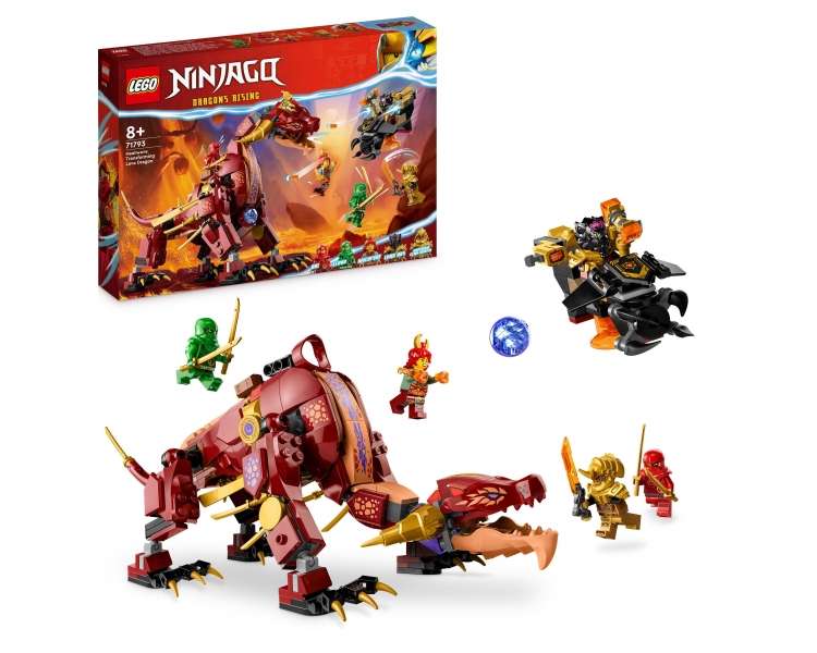 LEGO Ninjago, Dragón de lava transformable Heatwave (71793)