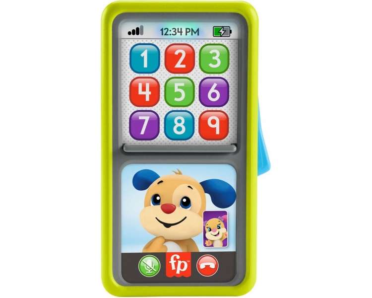 Fisher-Price - Ríe y Aprende - Smartphone 2 en 1 para Deslizar y Aprender (HNL41)