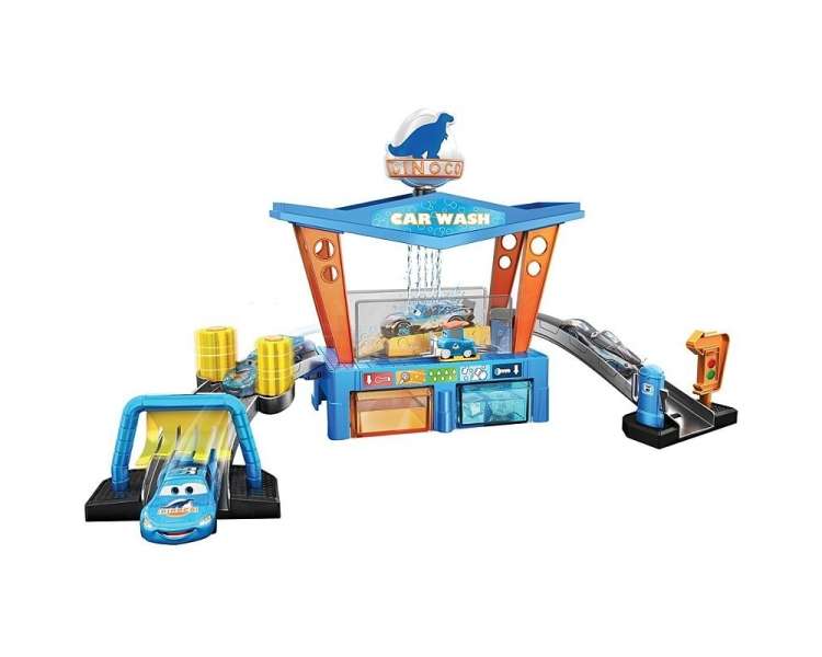 Disney Cars - Color Change Dinoco Car Wash Playset (GTK91)