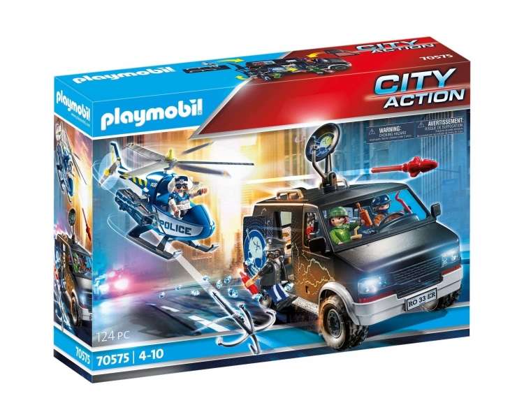 Playmobil - Police helicopter: pursuit of the escape vehicle (70575)