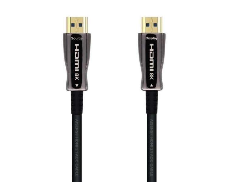 Cable hdmi 2.1 aoc 8k aisens a153-0523/ hdmi macho - hdmi macho/ 70m/ negro