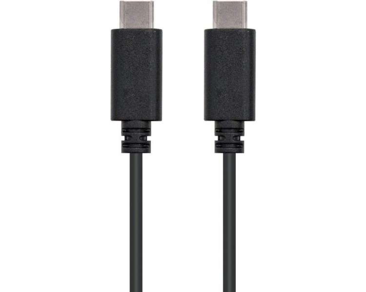 Cable usb 2.0 tipo-c nanocable 10.01.2302/ usb tipo-c macho - usb tipo-c macho/ 2m/ negro