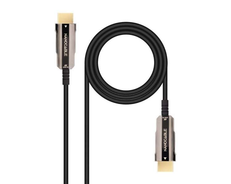 Cable hdmi 2.0 4k nanocable 10.15.2010/ hdmi macho - hdmi macho/ 10m/ negro