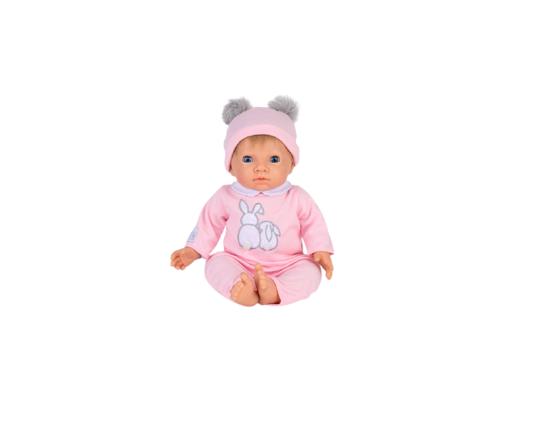 Tiny Treasures - Doll Pink Pom Pom w. Blond Hair (30168)