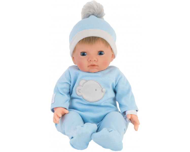 Tiny Treasure - Doll w/ Blond Hair & Blue Bear Outfit (30139)