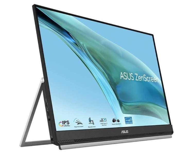 Monitor portátil asus zenscreen mb249c 23.8'/ full hd/ multimedia/ negro