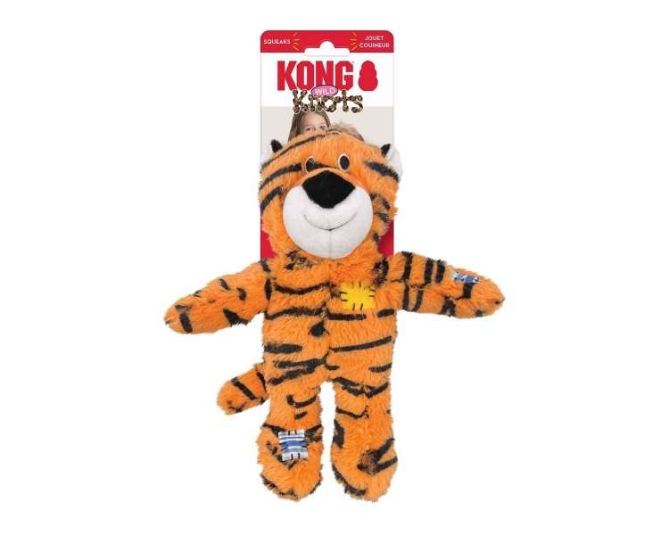 KONG - Wild Knots Tiger Squeak Toy M/L (634.7376)