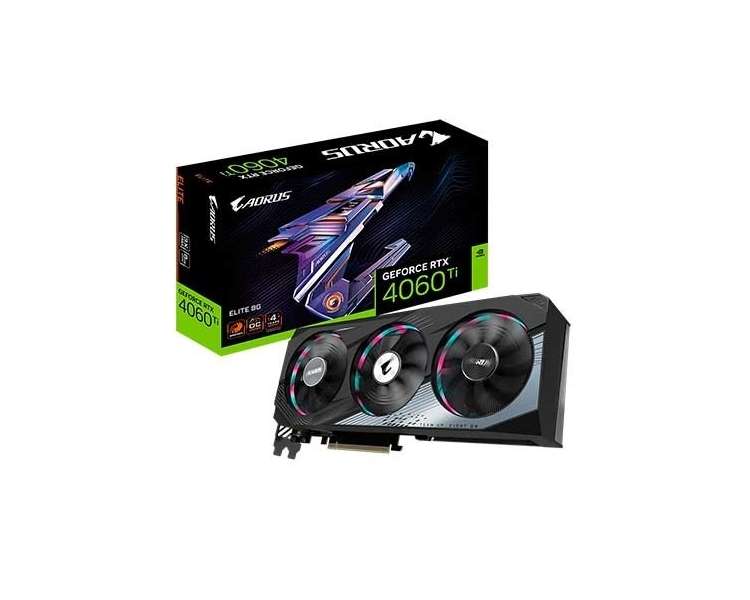 TARJETA GRÁFICA GIGABYTE RTX 4060TI AORUS 8G GDDR6