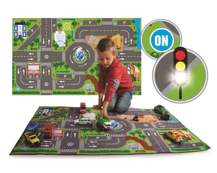 Junior Driver - Traffic carpet with LED traffic lights (507082)