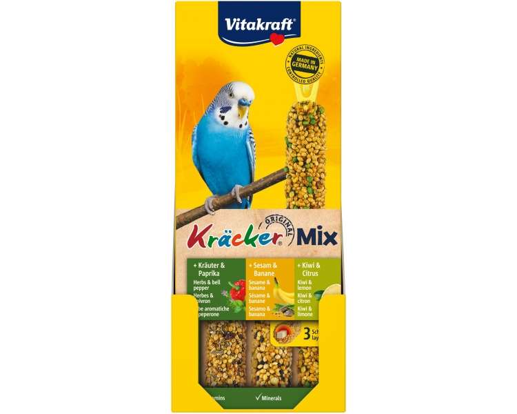 Vitakraft - Kräcker® Mix banana/herbs/kiwi for budgies