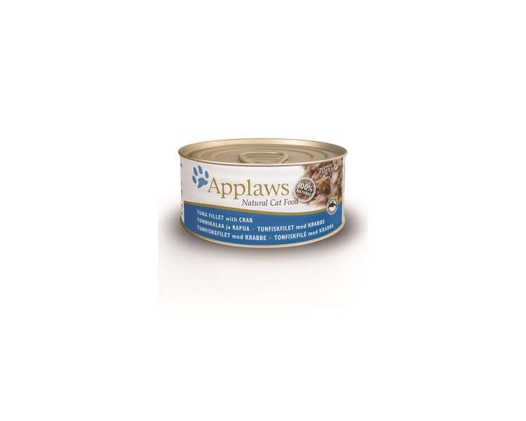 Applaws - 24 x Wet Cat Food 70 g - Tuna & Crab