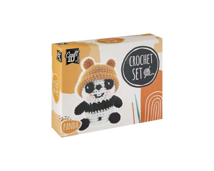 Craft ID  - Crochet kit panda, 9x8x13cm - (K-CR1703/GE)