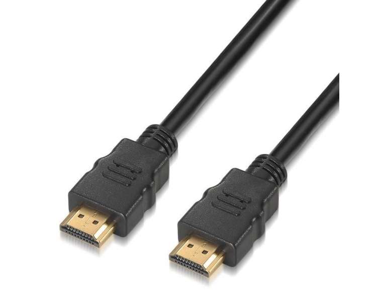 Cable hdmi 2.0 4k aisens a120-0122/ hdmi macho - hdmi macho/ 3m/ certificado/ negro