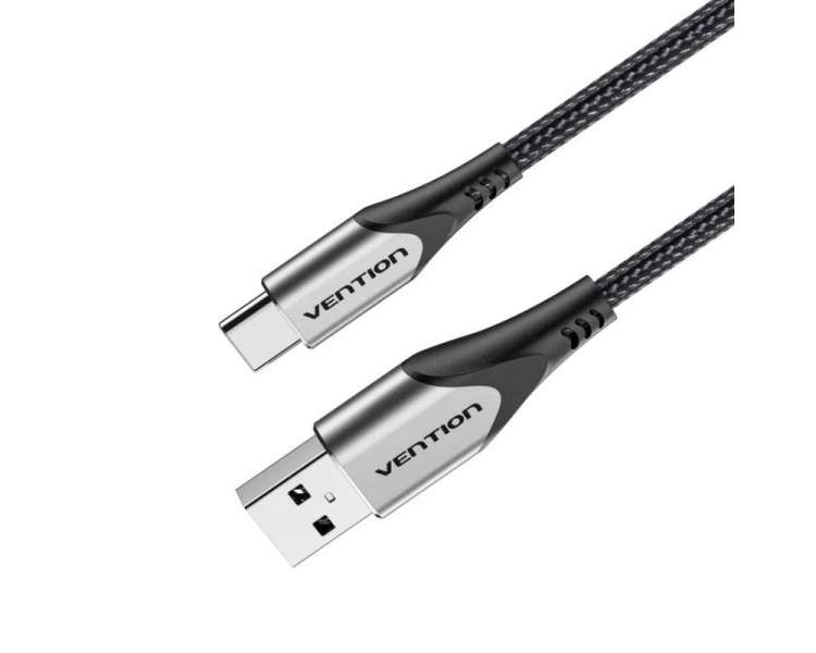 Cable usb 2.0 tipo-c vention codhf/ usb macho - usb tipo-c macho/ 1m/ gris