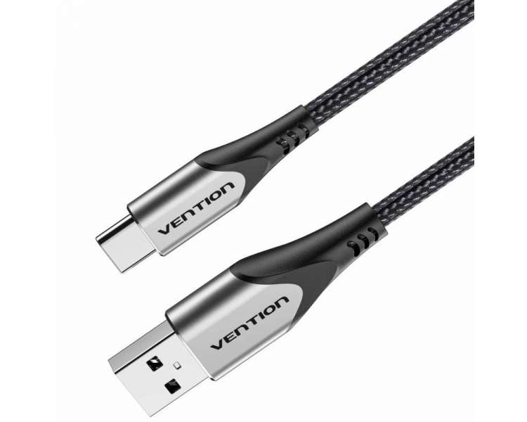 Cable usb 2.0 tipo-c vention codhh/ usb macho - usb tipo-c macho/ 2m/ gris