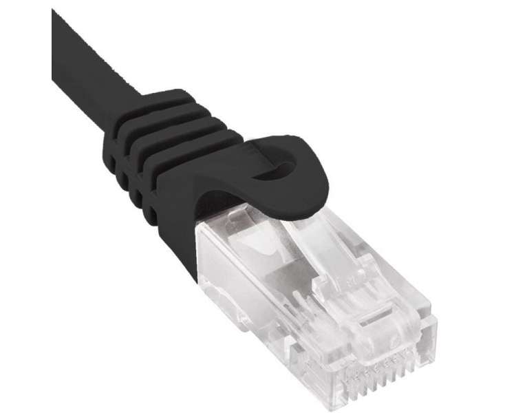 Cable de red rj45 utp phasak phk 1752 cat.6/ 25cm/ negro