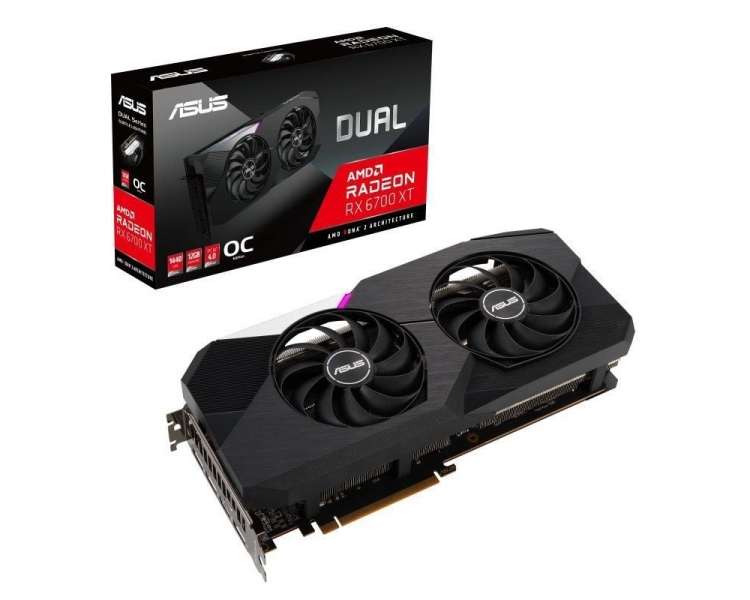 Tarjeta gráfica asus dual radeon rx 6700 xt oc/ 12gb gddr6