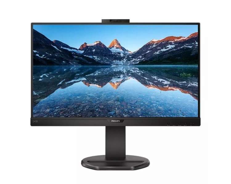 Monitor profesional philips 243b9h 23.8'/ full hd/ webcam/ multimedia/ negro