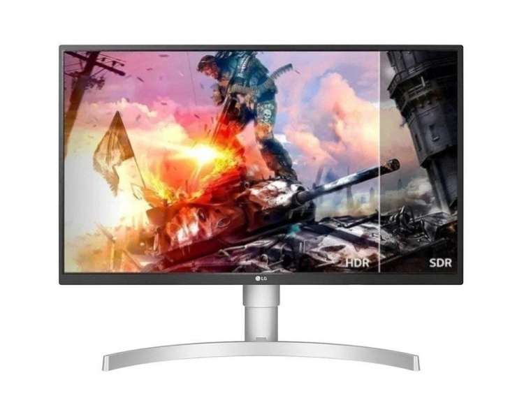 Monitor gaming polivalente lg 27ul550p-w 27'/ 4k/ 5ms/ 60hz/ ips/ plata