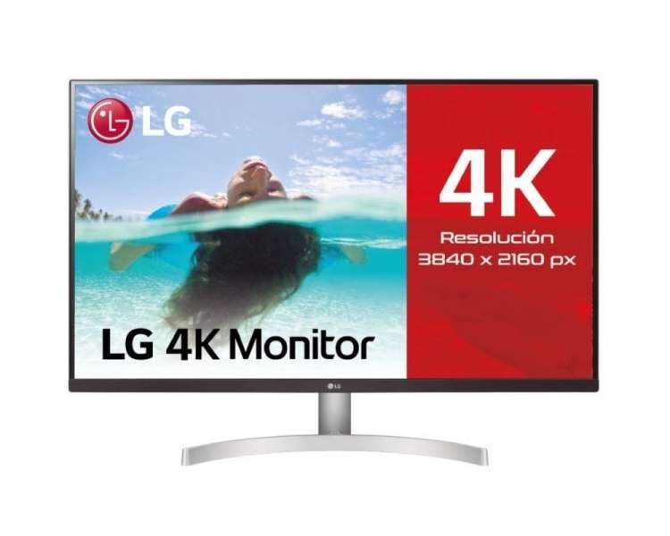 Monitor profesional lg ultrafine 32un500p-w 31.5'/ 4k/ multimedia/ blanco