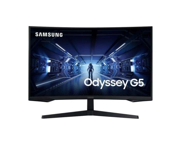 Monitor gaming curvo samsung odyssey g5 c27g55tqbu/ 27'/ wqhd/ 1ms/ 144hz/ va/ negro