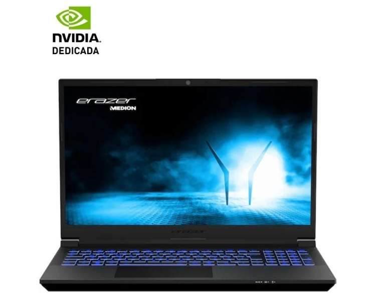 Portátil gaming medion erazer crawler e40 intel core i5-13420h/ 16gb/ 1tb ssd/ geforce rtx 4050/ 15.6'/ sin sistema operativo