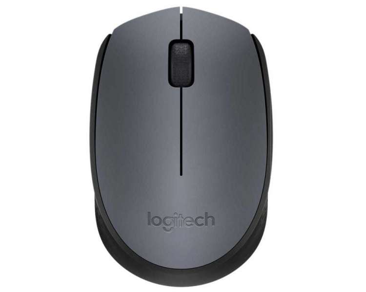 Ratón inalámbrico logitech m170/ hasta 1000 dpi/ gris