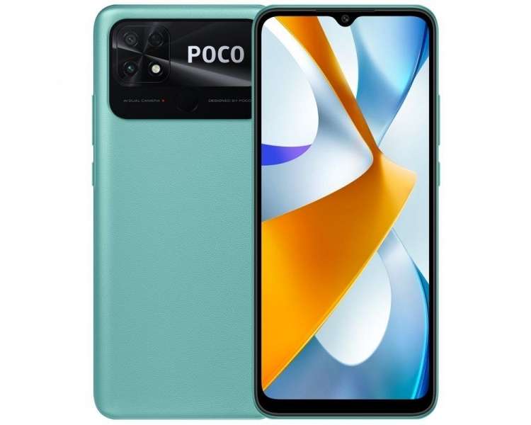 Smartphone xiaomi poco c40 3gb/ 32gb/ 6.71'/ verde coral