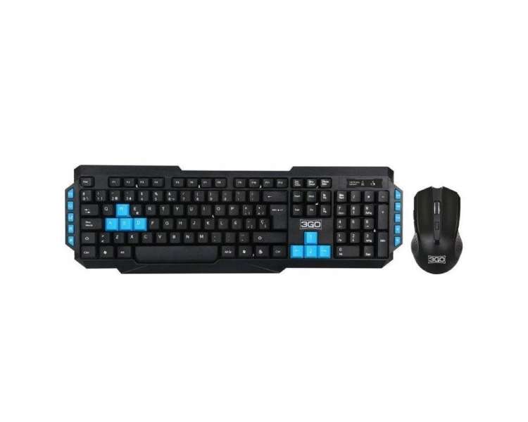 Teclado y ratón inalámbricos 3go combodrilew 2