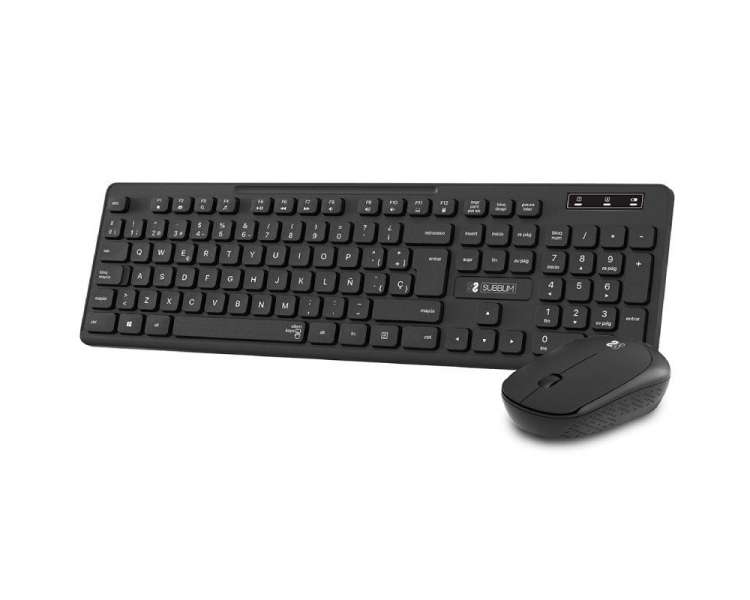 Teclado y ratón inalámbrico subblim combo business slim cssw10/ negro