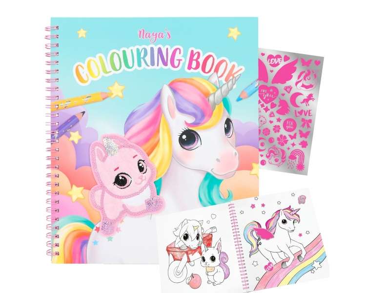 Libro De Colorear Ylvi Con Unicornio Y Lentejuelas (412492)