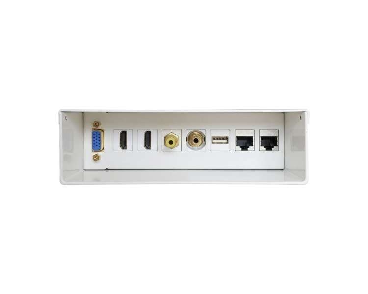 Caja de conexiones aisens a127-0340/ vga - 2x hdmi - jack 3.5 - rca - usb - 2x rj45