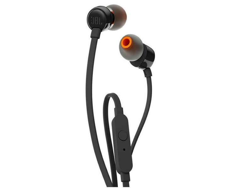 Auriculares intrauditivos jbl tune 110/ con micrófono/ jack 3.5/ negros