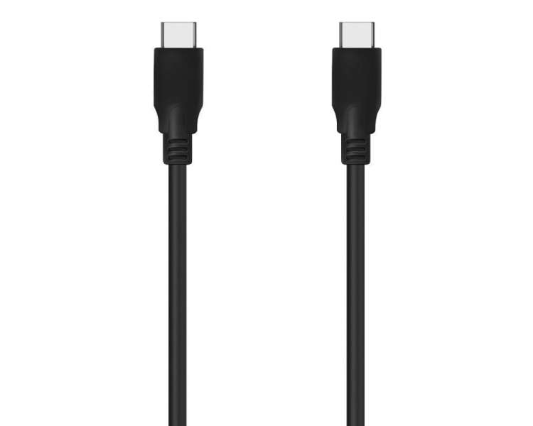 Cable usb 3.2 tipo-c aisens a107-0701 20gbps 5a 100w/ usb tipo-c macho - usb tipo-c macho/ 60cm/ negro