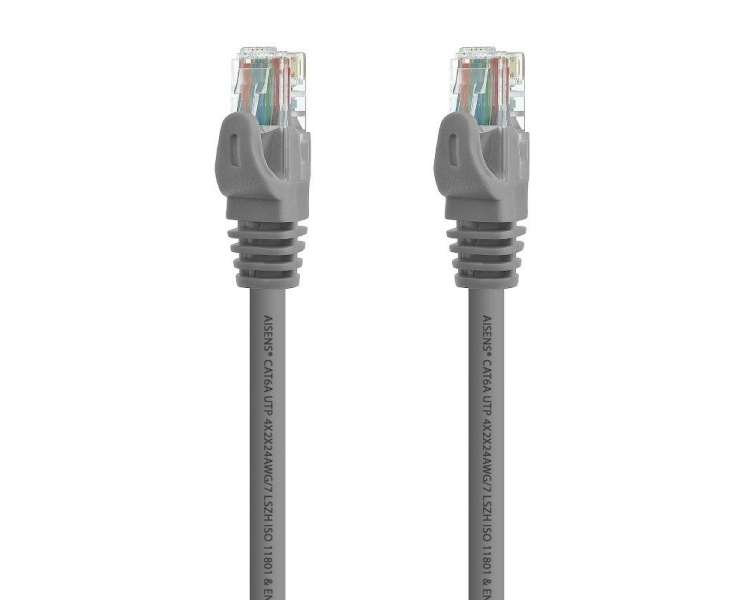 Cable de red rj45 utp aisens a145-0324 cat.6a/ 25cm/ gris