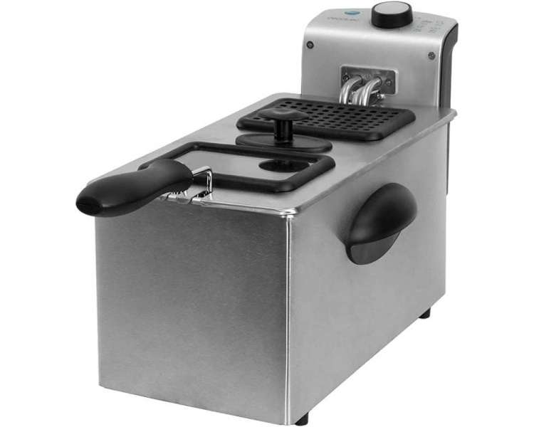 Freidora cecotec cleanfry 3000 full inox/ 2180w/ capacidad 3l