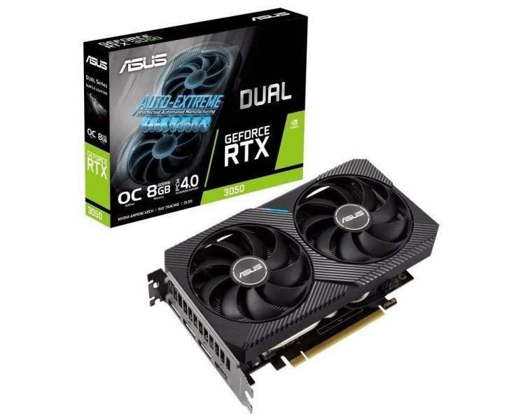 Tarjeta gráfica asus dual geforce rtx 3050 oc edition/ 8gb gddr6