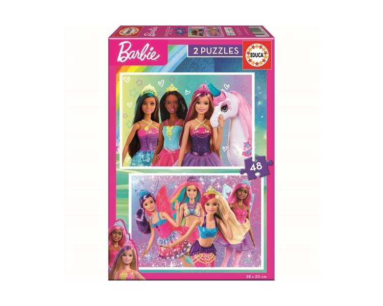 Educa - 2x48 Barbie 2 Puzzles (80-19299)