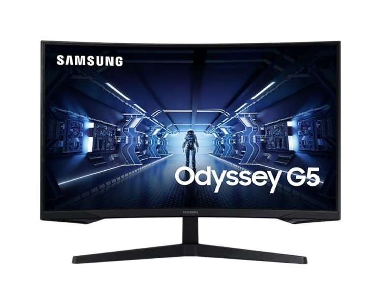 Monitor gaming curvo samsung odyssey g5 c32g55tqbu/ 32'/ wqhd/ 1ms/ 144hz/ va/ negro