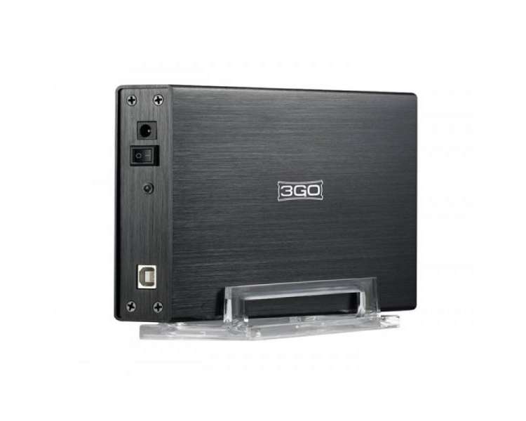 Caja externa para disco duro de 3.5' 3go hdd35bkis/ usb 2.0