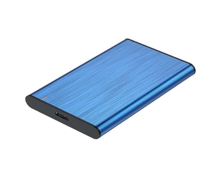 Caja externa para disco duro de 2.5' aisens ase-2525blu/ usb 3.1/ sin tornillos