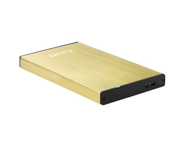 Caja externa para disco duro de 2.5' tooq tqe-2527gd/ usb 3.1