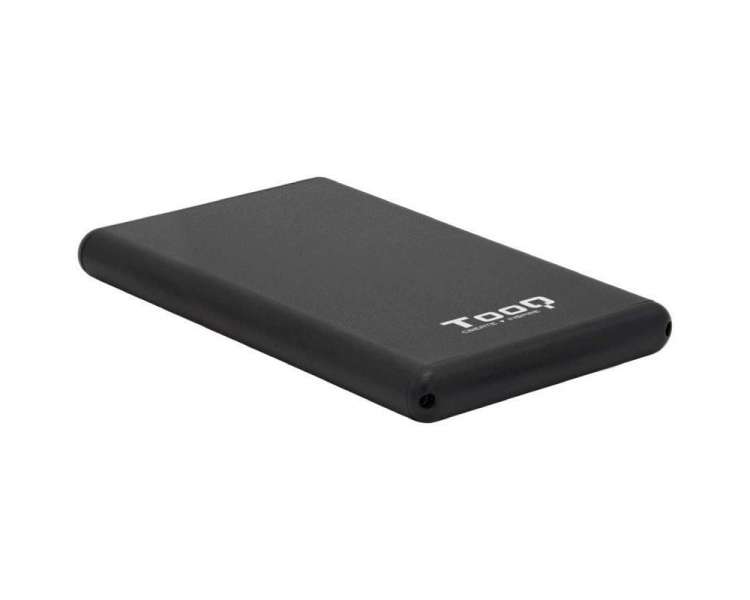 Caja externa para disco duro de 2.5' tooq tqe-2533b/ usb 3.1/ incluye adaptador usb-a a usb-c