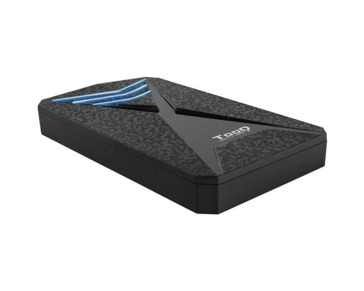 Caja externa gaming para disco duro de 2.5' tooq tqe-2550bl/ usb 3.1/ sin tornillos