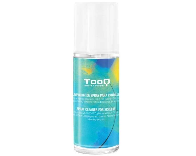 Kit limpiador de pantallas tooq tqsc0016/ spray 150ml + paño microfibra