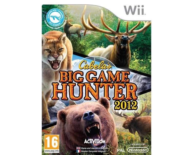 Cabela's Big Game Hunter 2012, Juego para Consola Nintendo Wii