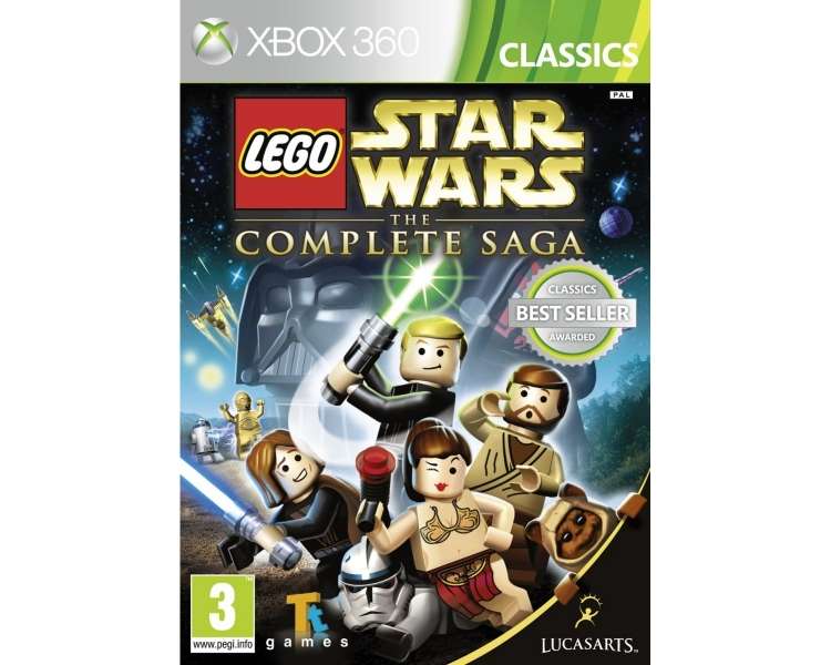 Lego Star Wars: The Complete Saga (Classics), Juego para Consola Microsoft XBOX 360