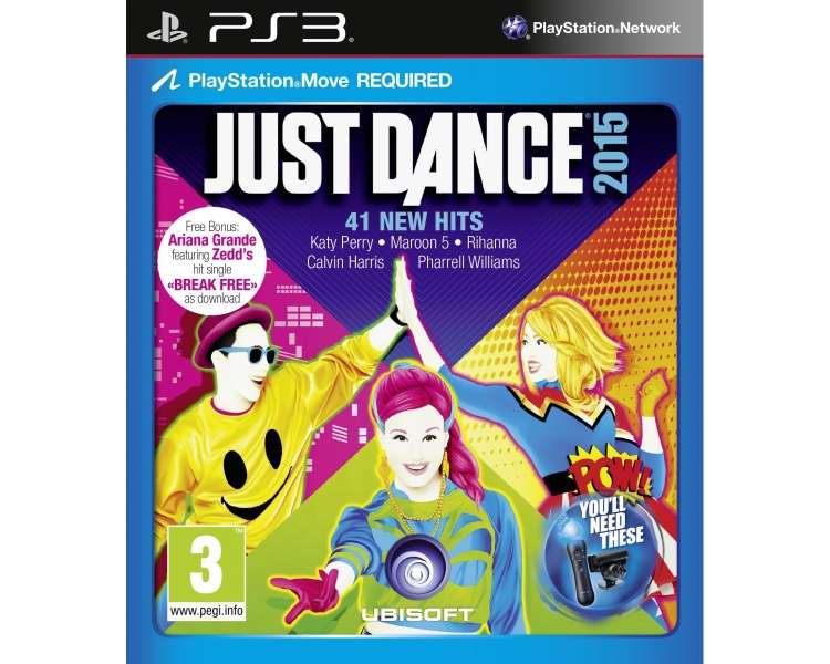 Just Dance 2015 (Italian Box, EFIGS In Game), Juego para Consola Sony PlayStation 3 PS3